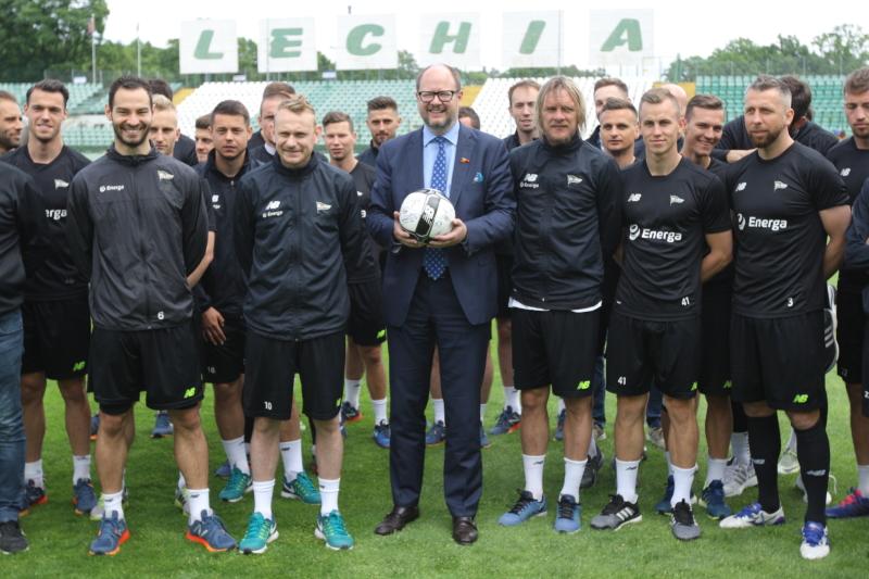 Z drużyną Lechii Gdańsk (2017). Fot. G. Mehring